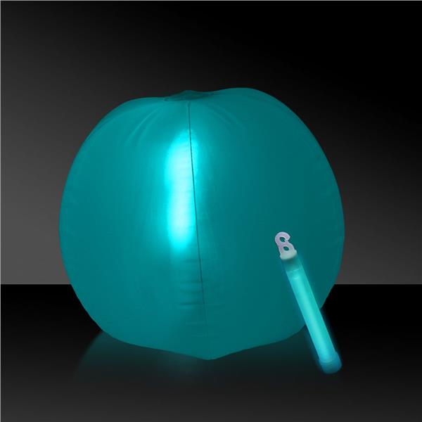 12 Inch Glow in The Dark Aqua Beach Ball