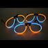 Glow Eyeglasses Bi-Color - Aviator Style- Bi Aqua/Orange