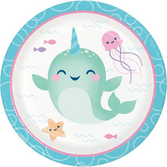 Narwhal Themed Party Dessert Plates