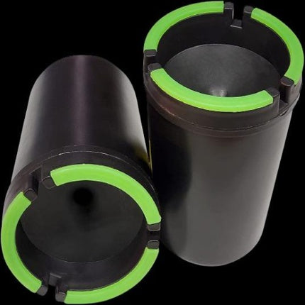 Glow in The Dark Cup Style Jumbo Cigarette Ashtray Black