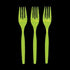 Lime Green Color Plastic Forks