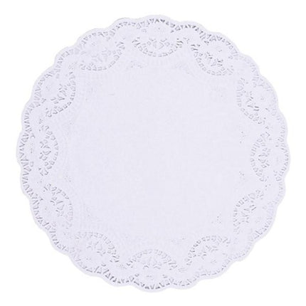 White Round 12" Doilies
