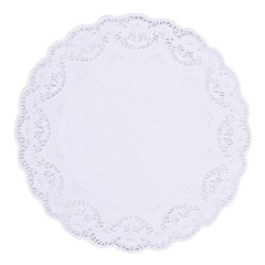 White Round 12" Doilies