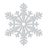 Silver Glitter 11" Snowflake