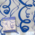 Royal Blue Swirl Decorations