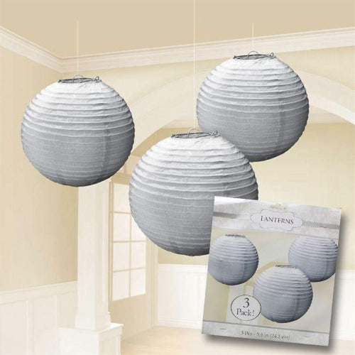 Silver Paper Lanterns