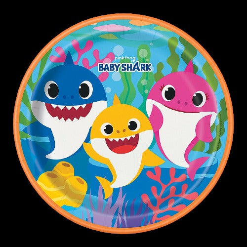 Baby Shark Paper Dinner Plates
