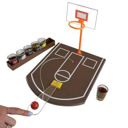 Basketball Drinking Game with 6 shot glasses