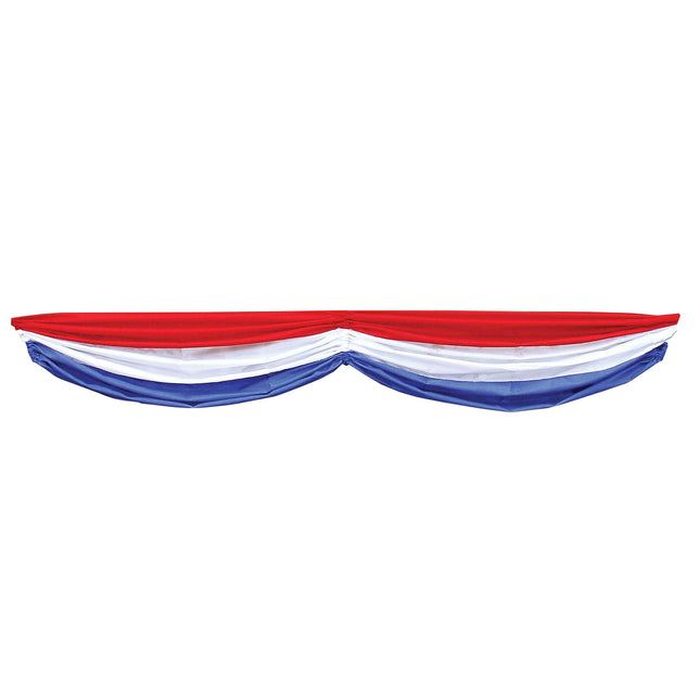 Patriotic Fabric Bunting Decoration | PartyGlowz