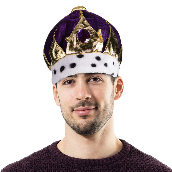 Purple Velvet Royal Crown