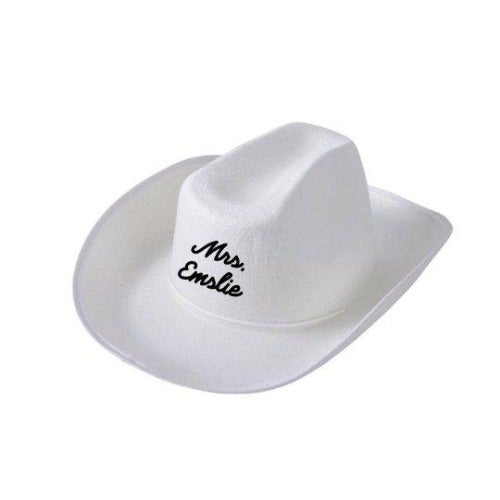 White Felt Cowboy / Cowgirl Hat
