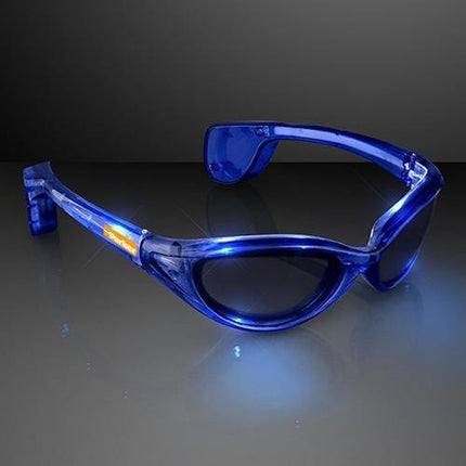 LED Light Up Blue Sunglasses