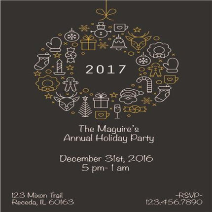 Christmas Images Holiday Card or Invitations