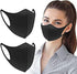 3D Washable & Reuseable Cloth Mask Unisex-Pack of 3-Black