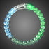 LED Light Up Acrylic Bead Bangle Bracelet - Multi-Color 1 Pc