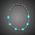 LED Light Up Mardi Gras Shiny Beaded Necklace