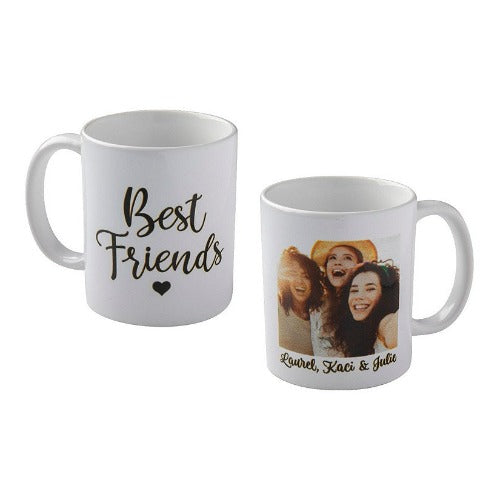 Personalized Best Friends Photo Coffee Mug