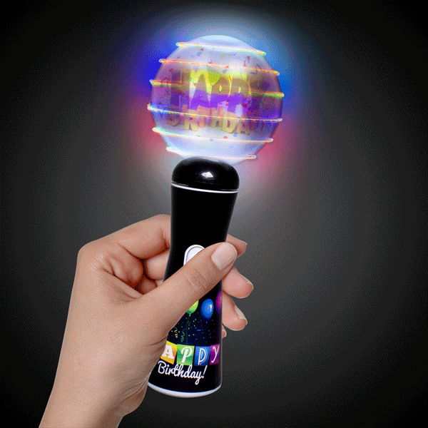 8 Inch LED Birthday Coin Spinner Wand