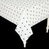 Black & White Triangle Plastic Tablecloth