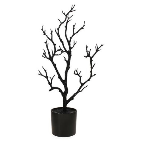 Black Halloween Branch Tree 14In