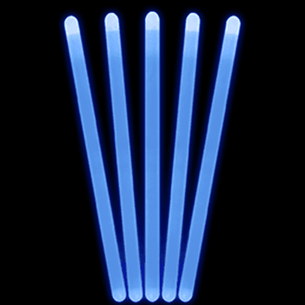 12 Inch Premium Blue Jumbo Glow Sticks - Pack of 10