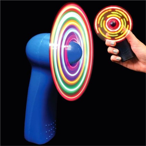 LED Light Up Handheld 4 Mini Fan