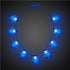 LED Flashing Blue Snowflakes Necklace