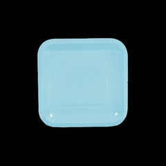Light Blue Square Paper Dessert Plates
