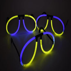 Glow Eyeglasses Bi-Color - Aviator Style - Bi Blue/Yellow
