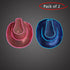 LED Light Up Flashing Neon EL Wire Sequin Blue & Pink Cowboy Party Hat - Pack of 2 Hats