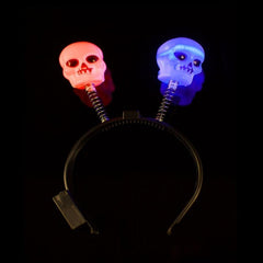 LED Light Up Skull Head Boppers