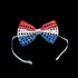 Light Up Patriotic Bow Tie - Pack of 6 Bow Ties | PartyGlowz