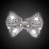 LED Light Up Silver Sequin Bow Tie