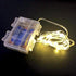 6 Ft Battery Fairy White LED Light With Silver Wire & Remote