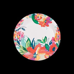 Bright Floral Paper Dessert Plates