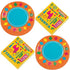 Bright Fiesta Paper Dessert Plates and Beverage Napkins