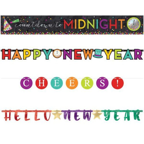 Happy New Year Bright Banners