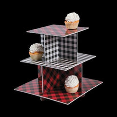 Buffalo Plaid Treat Stand