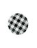 White & Black Buffalo Plaid Dinner Plates