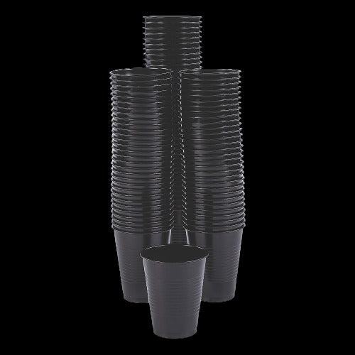 16 Oz Bulk Black Plastic Cups