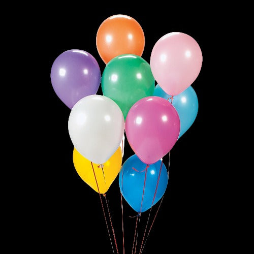12 Latex Balloons - Assorted