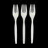 White Color Plastic Forks