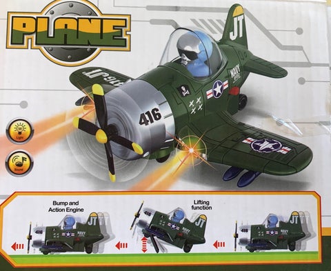 6.5 Bump & Go Pilot Aviator Jet With Lights And Sound