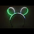 Glow Bunny Ears Headband - Bi Color - White Green