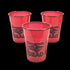 16 Oz Congrats Grad Burgundy Disposable Plastic Cups