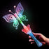 LED Light Up Butterfly Wand with Sound - Multi Color