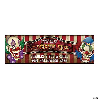 Big Top Terror Halloween Custom Banner - Medium