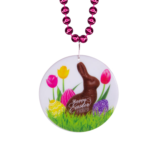 Easter Peeps Medallion Bead Necklaces