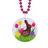 Easter Peeps Medallion Bead Necklaces