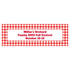 Gingham Plaid Custom Banner - Large